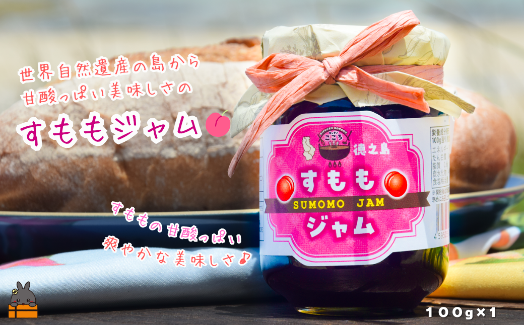 徳之島産すもも使用！低糖度の徳之島すももジャム（100g） （ すもも 完熟 ジャム パン 朝ごはん 果物 フルーツ 徳之島 奄美 鹿児島 美味しい キッチンこころ ）