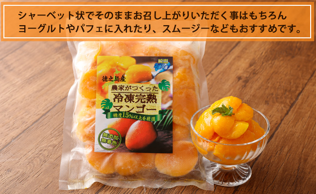 鹿児島県 徳之島 天城町産 冷凍 完熟 マンゴー 3kg（500g×6袋）冷凍マンゴー フルーツ
