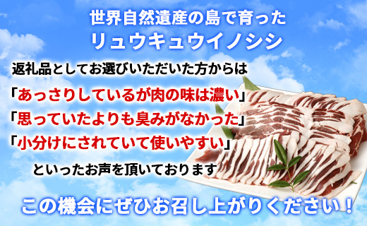 【天城町】大自然で育ったあまぎのやましし ローススライス 800g イノシシ ジビエ 猪肉 AI-3-N