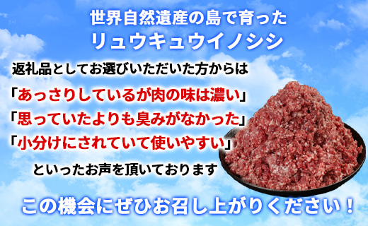 【鹿児島県徳之島】天城町産 イノシシ肉 ミンチ 2kg（ 500g×4パック ）猪 肉 ジビエ AI-27-N
