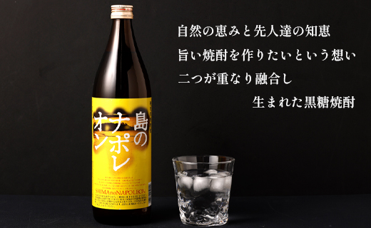 【鹿児島県天城町】黒糖焼酎 島のナポレオン 900ml×4本セット 合計3.6L 瓶 酒 焼酎 A-52-N