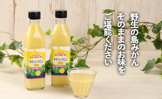 鹿児島県 徳之島 天城町 ヤマ・シークニン シークヮーサー 100％ 果汁 1本（300ml） 島みかん