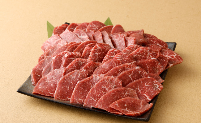 黒毛和牛 赤身モモ肉 焼肉用 500g パパイヤスパイス 40g×3種セット 牛肉 もも肉 バーベキュー