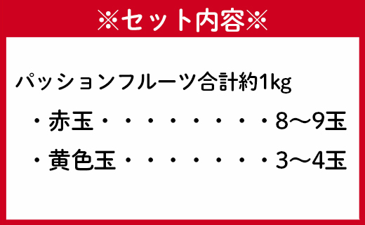 【2025年発送】徳之島 天城町産 【贈答用】パッションフルーツ 約1kg（赤黄混合） 吉川果樹園 パッションフルーツ フルーツ 果物 赤 黄 AB-34-N