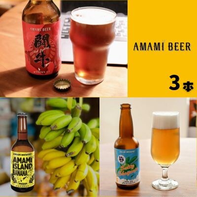 奄美クラフトビール 3本入り 地ビール【配送不可地域：離島】【1432327】