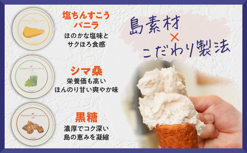 POWER GELATO 沖永良部島産（定番セット6個入り）　W066-001-01