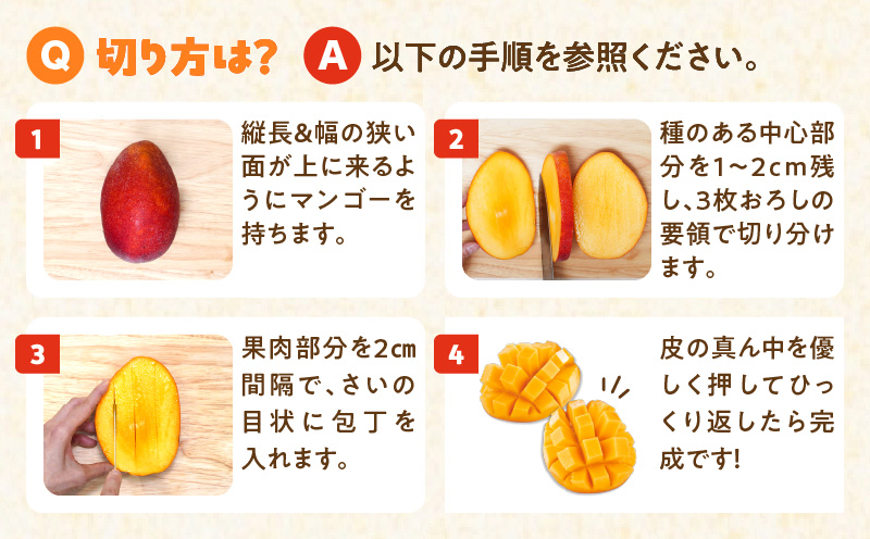 【2026年先行予約】甘い香りの贈り物！山下農園の完熟アップルマンゴー 2kg（4〜6玉）　W063-003-02