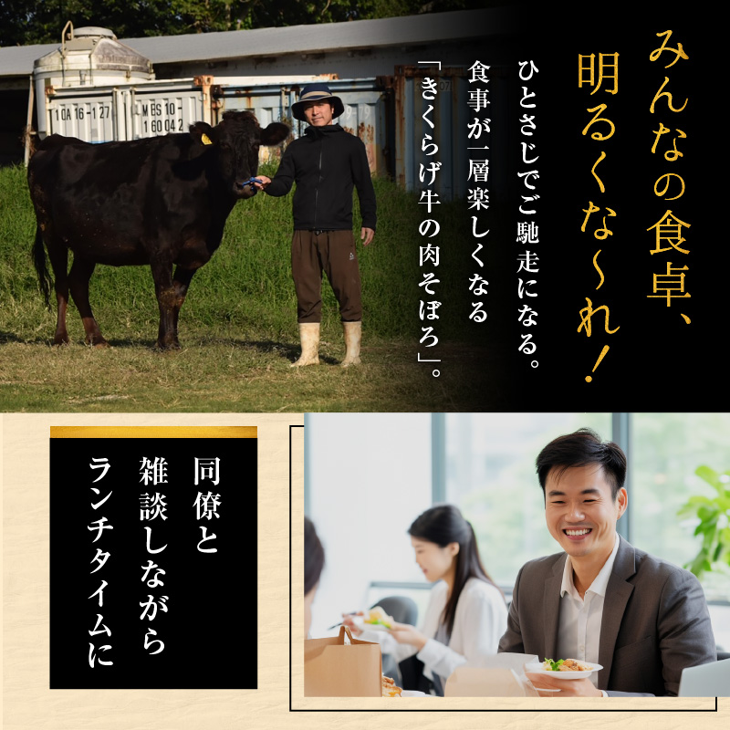 【2025年先行予約】きくらげ牛の肉そぼろ 100g×3セット　C037-003-03