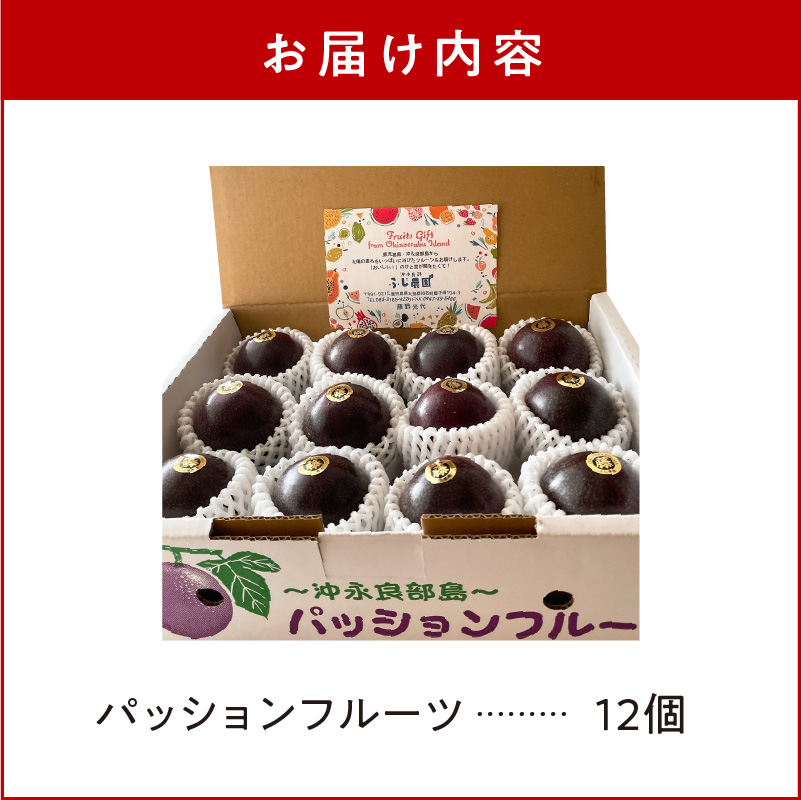 【2026年先行予約】ふじ農園のパッションフルーツ 12個入　C031-004
