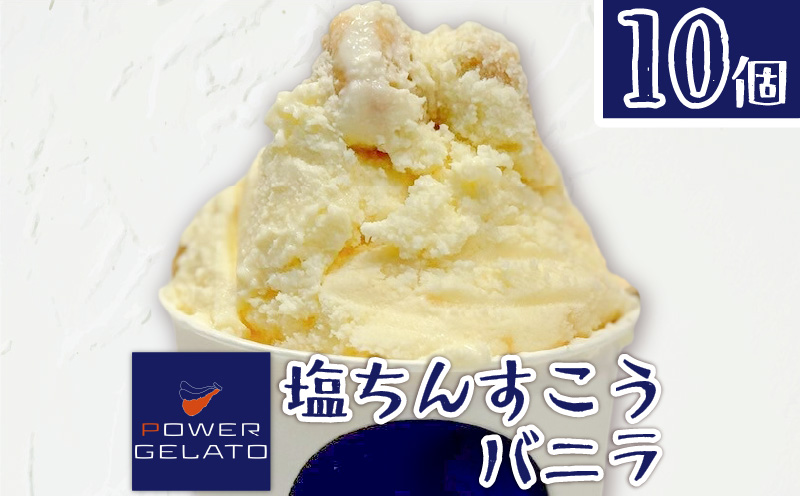 POWER GELATO（塩ちんすこうバニラ）90ml×10個入り　C073-005-02