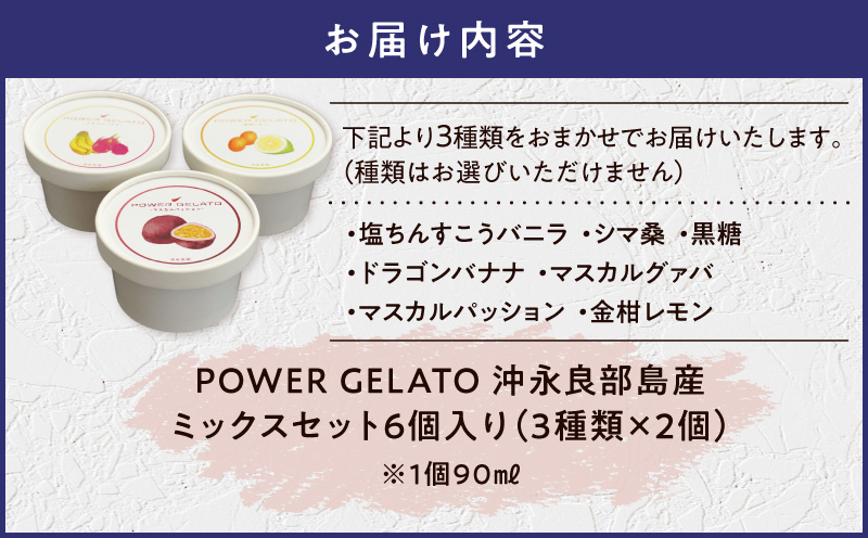 POWER GELATO（ミックスセット6個入り）　C073-004-01