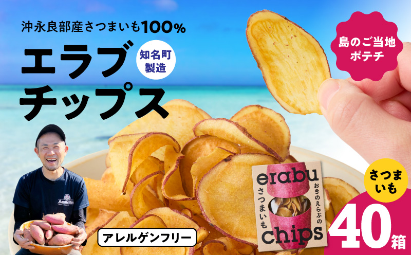 erabu chips（さつまいも） 40箱セット　C068-002-40