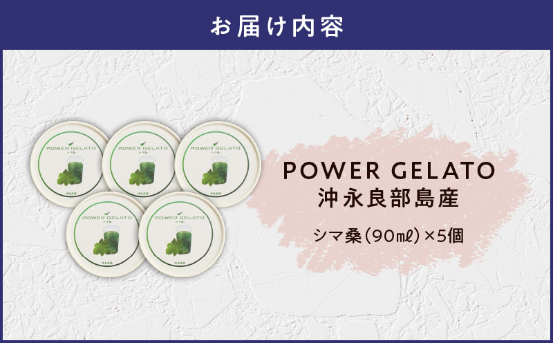 POWER GELATO（シマ桑）90ml×5個入り　C073-006-01
