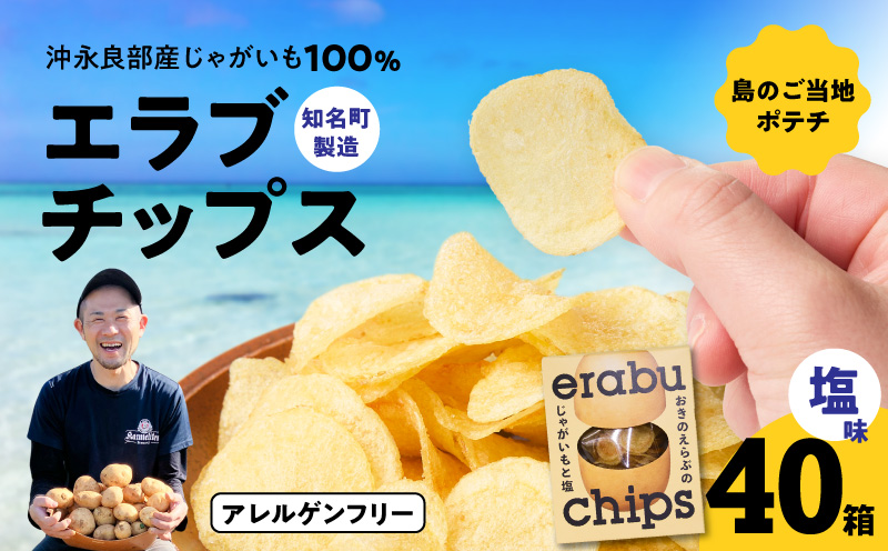 erabu chips（塩） 40箱セット　C068-001-40