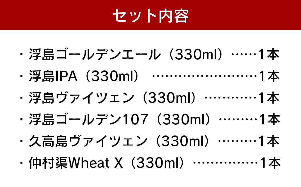 個性あふれる浮島ブルーイングのクラフトビール6本セット｜クラフトビール ビール お酒 沖縄 那覇