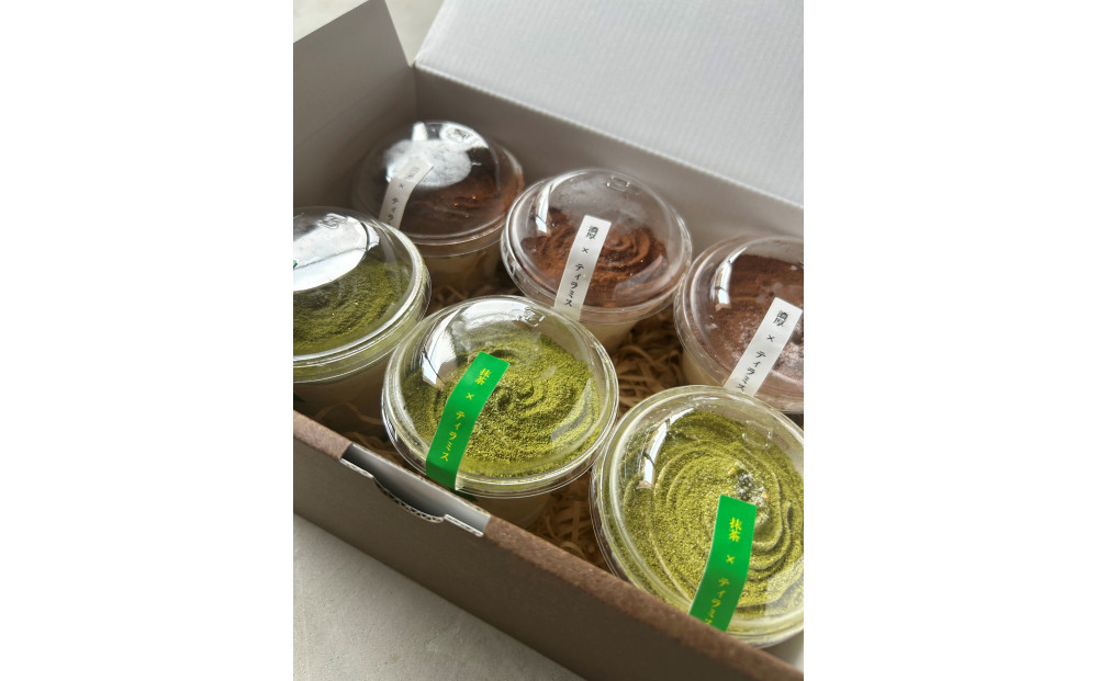 「米粉のシフォン＆濃厚ティラミス」（6個入り）