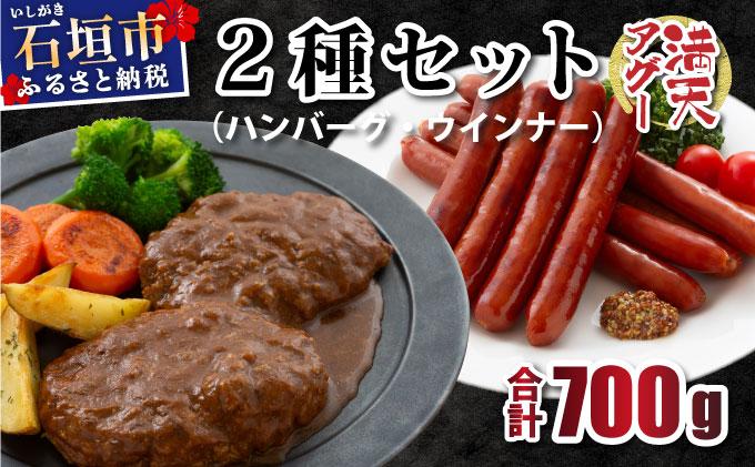 満天アグー 2種セット (ハンバーグ 150g×2 ウインナー 200g×2) | ふるさと納税 沖縄県 石垣市 石垣 沖縄 石垣島 ふるさと 人気 送料無料 アグー 豚 豚肉 ポーク