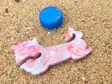 コードホルダー シーサー型 2個 マンタ型 1個 | 石垣島 アップサイクル 環境保全 海洋プラスチック 再利用 CC-003