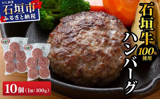 石垣牛ハンバーグ 1kg (100g×5個×2パック)| ハンバーグ 石垣牛 牛肉 石垣市 石垣島 沖縄 コッパリ