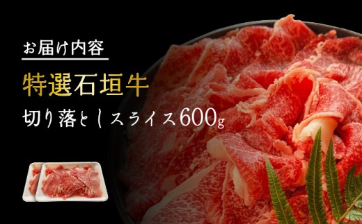 希少な特選石垣牛をご家庭で！！切り落としスライス300g×2パック | 沖縄 石垣 特選 牛 切り落とし スライス 食べ比べ しゃぶしゃぶ すき焼き | IM-35