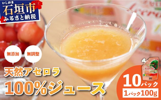 石垣島産　天然アセロラ100％ジュース | 沖縄 石垣市 石垣島 八重山 特産 名産 天然 アセロラ 健康 ビタミン 無添加 OO-1