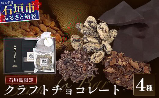 石垣島限定 クラフトチョコレート 4種セット | 沖縄県 石垣市 石垣島 クラフト チョコ 限定 カカオ FC-1