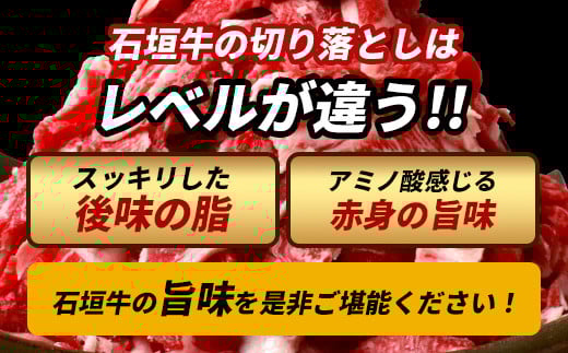 石垣牛・赤身系切り落とし どっさり山盛り1kg入り