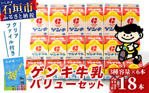 【ふるさと納税限定】ゲンキ牛乳バリューセット【八重山ゲンキ乳業】【日本最南端の乳業】【伊盛牧場産 生乳100％使用】GN-3