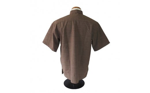 みんさウェア ボタンダウン（ココア） 男性用 LLサイズ AI-019