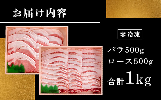 石垣島産 やえやまファームのアグ―豚（南ぬ豚）焼肉セット1kg E-24