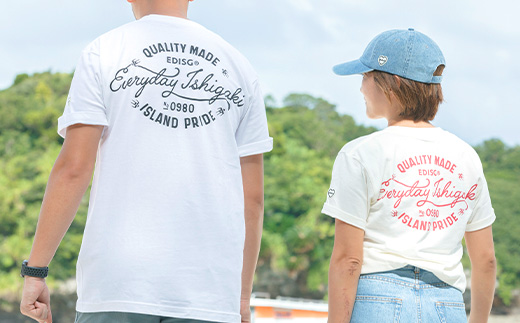 EDISG Tシャツ Island Pride【カラー:オフホワイト】【サイズ:Lサイズ】KB-72-1