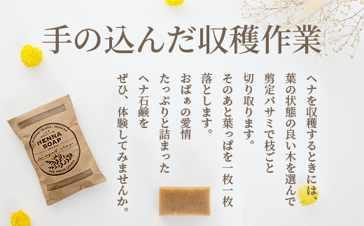 「石垣島産　ヘナ石鹸(小)50g×5個セット」NE-2