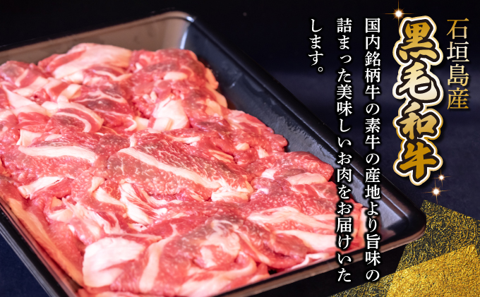 【先行予約】【2024年10月以降配送】　石垣島産 黒毛和牛 切り落とし 1kg(500g×2) お肉 肉 牛肉 冷凍 すきやき すき焼き 牛丼 和牛 しゃぶしゃぶ 八重山食肉センター 切落とし YC-4