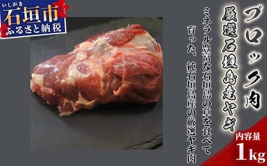 I-16 厳選石垣島産ヤギ(ブロック肉)1kg