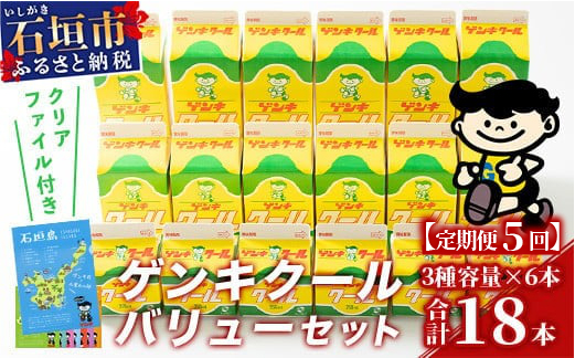【ふるさと納税限定】【定期便_5回】ゲンキクールバリューセット【八重山ゲンキ乳業】【石垣島のソウルドリンク ゲンキクール】GN-001-t05
