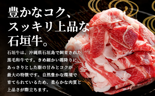 石垣牛・切り落とし 2kg（１kg×２）冷凍便【 沖縄県 石垣市 牛肉 お肉 切落し 小間切れ 牛小間切れ 】 SI-89