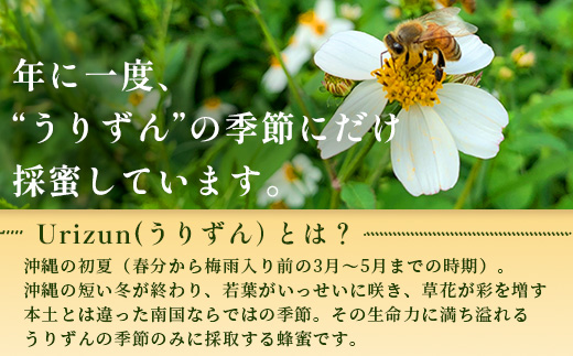 石垣島百花　はちみつ　～Ｕｒｉｚｕｎ～　130g×2瓶【 沖縄 石垣島 はちみつ 蜜 天然 】YH-1