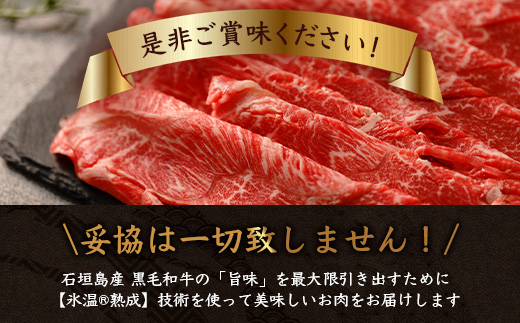 【氷温熟成】石垣島産 黒毛和牛 ウデスライス 500g×2【合計1kg】お肉 肉 牛肉 冷凍 すきやき すき焼き 牛丼 和牛 しゃぶしゃぶ 赤身 八重山食肉センター うで ウデ YC-1