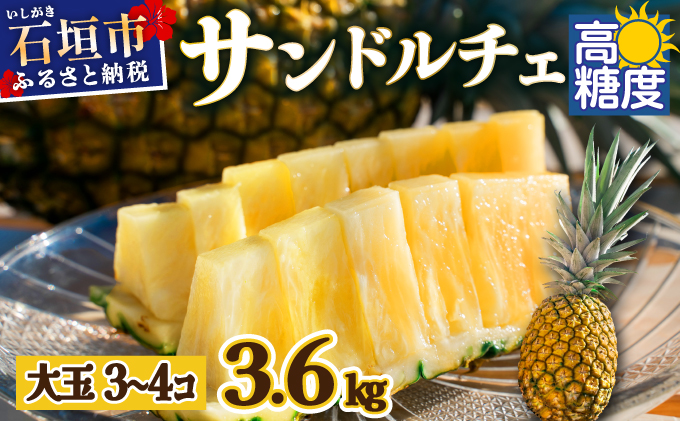 【先行予約】《2025年夏季 順次発送》サンドルチェ大玉3〜４個 計3.6kg　SI-42