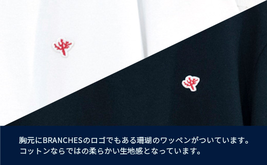 BRANCHES Tシャツ【カラー:ホワイト】【サイズ:Sサイズ】KB-91