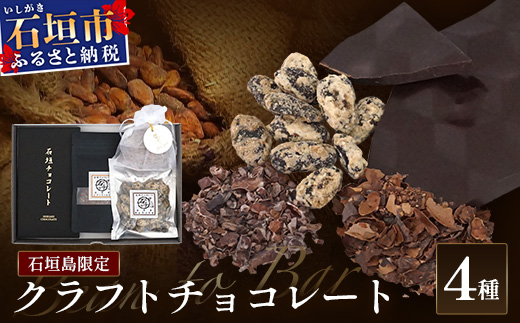 石垣島限定クラフトチョコレート 4種セット【 沖縄県 石垣市 石垣島 クラフト チョコ 限定 カカオ 】FC-1