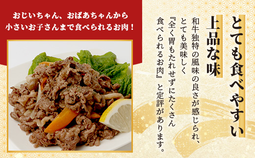 石垣島産 黒毛和牛 新里牛 切り落とし 合計1kg(500g×2)  【 牛肉 肉 切り落とし 炒め物 煮物 薄切り肉 牛丼 石垣 石垣島 沖縄 】SZ-12