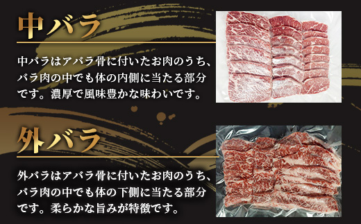 石垣島産 黒毛和牛 新里牛 カルビ系焼き肉用(300g×1) (ナカバラ・ソトバラ・笹の葉カルビから1つおまかせ) SZ-3