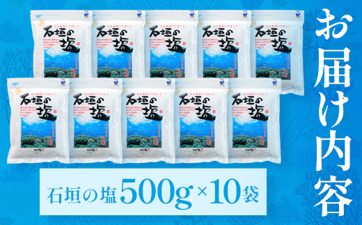 石垣の塩 500g×10 計5kg ｜ 沖縄 石垣 塩 調味料 海塩 SI-97