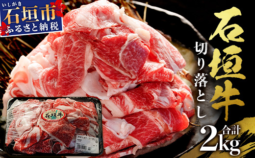 石垣牛・切り落とし 2kg（１kg×２）冷凍便【 沖縄県 石垣市 牛肉 お肉 切落し 小間切れ 牛小間切れ 】 SI-89