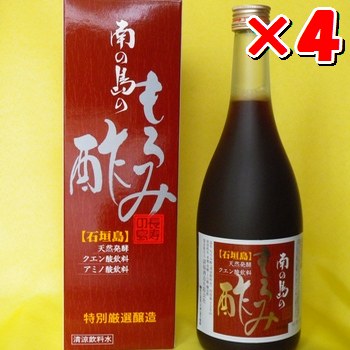 請福「南の島のもろみ酢」720ml入×4本・石垣島産【 沖縄県 石垣市 酢 お酢 調味料 もろみ酢 泡盛蔵元 麹 醸造 】SI-61