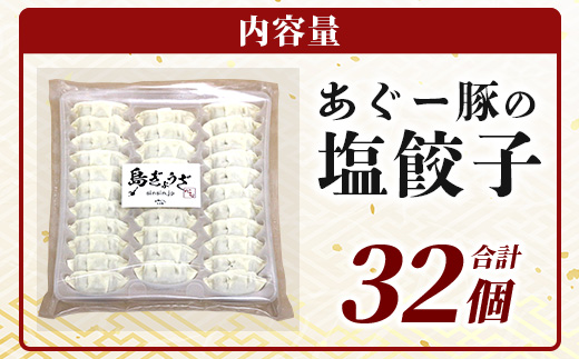 あぐー豚 ぎょうざ 32個【ブランド豚 アグー豚 使用】 ぎょうざ 餃子 焼き餃子 水餃子 焼餃子 惣菜 おかず GS-4