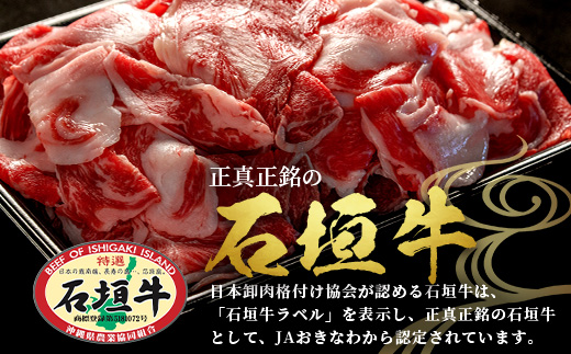 石垣牛・切り落とし 2kg（１kg×２）冷凍便【 沖縄県 石垣市 牛肉 お肉 切落し 小間切れ 牛小間切れ 】 SI-89