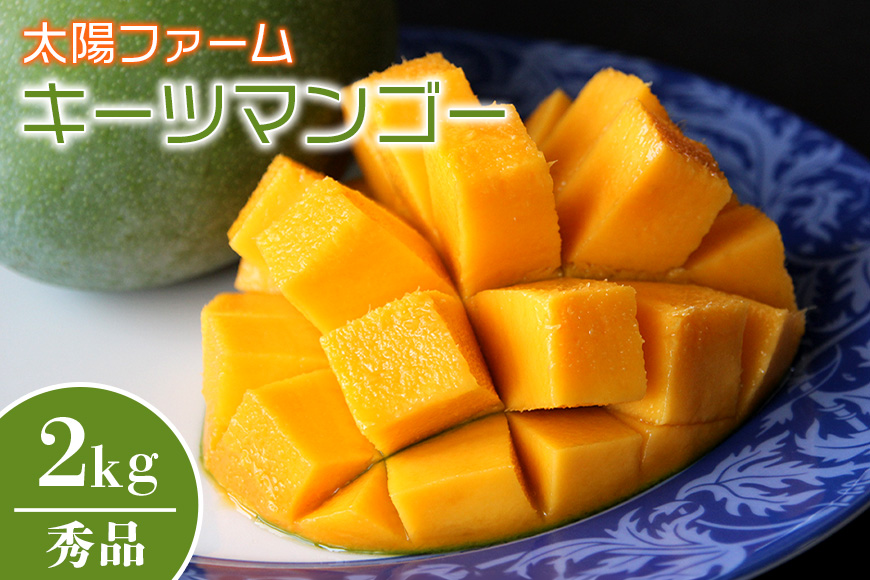 【先行予約 2026年 発送】 農家直送 太陽ファームの キーツマンゴー 2kg （ 秀品 ） 沖縄 マンゴー 緑色 希少 7月 8月 旬 夏 限定 産地直送 mango 沖縄マンゴー 2キロ 2〜7玉 フルーツ 贈り物 ギフト 産地直送 沖縄県 糸満市