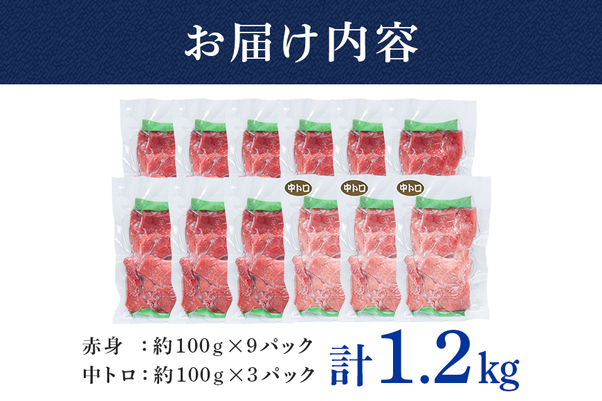 沖縄県産「旬のマグロ」をお届け！切り落としセット 1.2kg